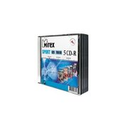  Диск CD-R Mirex (UL120180A8F) 700 Mb, 52х, дизайн "Sport", Slim Case (5), (5/200) 