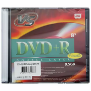  Диск DVD+R VS (VSDVDPRDLSLPR01) 8,5 GB, 8x Double Layer, Slim Case (1), Ink Printable (1/200) 