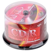  Диск CD-R VS (VSCDRCB5001) 700 Mb, 52x, Cake Box (50), (50/200) 