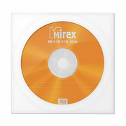 Диск DVD+R Mirex (UL130013A1C) 4.7 Gb, 16x, Бум.конверт (1), (1/600) 