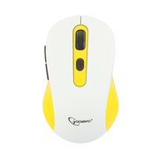  Мышь Gembird MUSW-221-Y, белый/жёлтый 