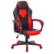  Кресло Zombie Game 17 Red текстиль/эко.кожа черный/красный 