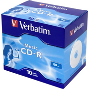  Диск CD-R Verbatim (43365) 700Mb 16x Jewel case (10шт) 