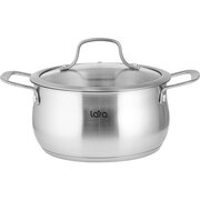  Кастрюля LARA LR02-355 Прованс нерж 7.3л 