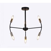  Люстра Hiper H122-6 Black/Gold 