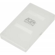  Внешний корпус AgeStar SUBCP1 White для HDD 2.5" SATA HDD/SSD USB2.0, пластик, белый, безвинтовая конструкция 