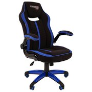  Кресло Chairman Game 19 (7069643) ткань черный/синий 