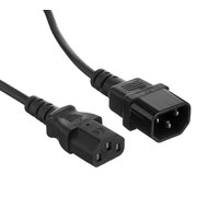  Кабель монитор - компьютер (UPS- устройство) ExeGate Power EC-10P EP280634RUS (IEC 320 C13- C14, VDE-250V-3*1.0mm2, медь, черный, 10A, 10м) 