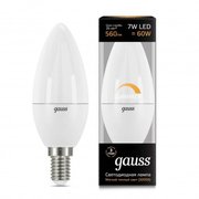  Лампочка Gauss 103101107-D Свеча-dim E14 7W 