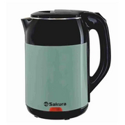 Чайник SAKURA SA-2168BGR черн/зелен 