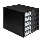  Корзина для HDD ExeGate HS535-12G EX289284RUS (универсальная, на 5*3,5" SATA3/12G SAS HDD, занимает 3*5,25" отсека, RTL) 