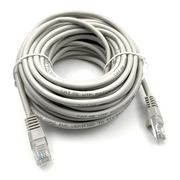  Патч-корд Buro (UTP-5E-10M-G) UTP 4 пары cat5E CCA molded 10м серый RJ-45 (m)-RJ-45 (m) 