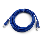  Патч-корд Buro (UTP-5E-3M-BL) UTP 4 пары cat5E CCA molded 3м синий RJ-45 (m)-RJ-45 (m) 