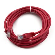  Патч-корд Buro (UTP-5E-3M-R) UTP 4 пары cat5E CCA molded 3м красный RJ-45 (m)-RJ-45 (m) 