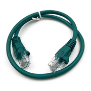  Патч-корд Buro (UTP-5E-0,5M-GR) UTP 4 пары cat5E CCA molded 0.5м зеленый RJ-45 (m)-RJ-45 (m) 