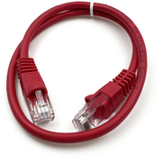  Патч-корд Buro (UTP-5E-0,5M-R) UTP 4 пары cat5E CCA molded 0.5м красный RJ-45 (m)-RJ-45 (m) 