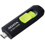  USB-флешка A-Data UC300 (ACHO-UC300-64G-RBK/GN) 64Gb Type-C USB3.2 черный/зеленый 