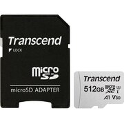  Карта памяти Transcend (TS512GUSD300S-A) 512GB microSD w/adapter UHS-I U3 A1 