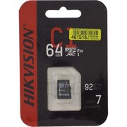  Карта памяти Hikvision (HS-TF-C1(STD)/64G/ADAPTER) microSDXC 64Gb Class10 adapter 