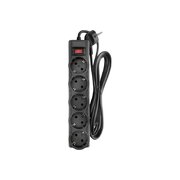  Сетевой фильтр CBR CSF 2505-1.8 Black CB, 5 евророзеток, длина 1,8 м, чёрный 