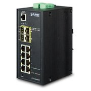  Коммутатор Planet IP30 Industrial (IGS-12040MT) 8* 1000TP + 4* 100/1000F SFP Full Managed Ethernet Switch управляемый 