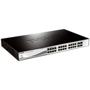  Коммутатор D-Link DGS-1210-28P/F3A, with 24 ports 10/100/1000Base-T and 4 combo-ports 1000Base-T/SFP (24 PoE ports) 