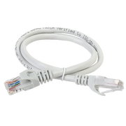  Патч-корд ITK PC01-C5EUL-10M кат.5E UTP LSZH 10м серый 