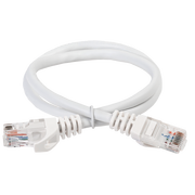  Патч-корд ITK PC08-C5EUL-1M кат.5E UTP LSZH 1м белый 