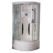  Душевая кабина HUBER HX-813 Chrome с г/массажем (без тур.бани) хром 90x90/210h 