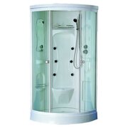  Душевая кабина HUBER HX-137 с г/массажем 90x90x210h бел/хром 