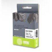 Картридж Cactus TZe-631 (CS-TZ631) черный ленточный для Brother 1010/1260VP/1830VP/9700PC 