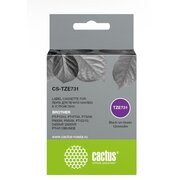  Картридж Cactus TZe-731 (CS-TZE731) ленточный черный для Brother PT-P1010, PT-P700, P750W, P900W, P950W, PT-D210, D450VP, D600VP, PT-H110BUNDE 