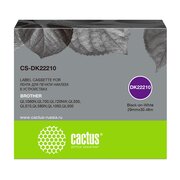  Картридж Cactus DK-22210 (CS-DK22210) черный ленточный для Brother P-touch QL-500, QL-550, QL-700, QL-800 