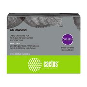  Картридж Cactus DK-22223 (CS-DK22223) черный ленточный для Brother P-touch QL-500, QL-550, QL-700, QL-800 