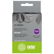  Картридж Cactus TZe-SE4 (CS-TZESE4) ленточный черный для Brother PT-P700, P750W, P900W, P950W, D600VP, PT-2430PC, 2700VP, PT-E550WVP 