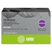  Картридж Cactus DK-22225 (CS-DK22225) черный ленточный для Brother QL-800, 810W, 820, QL-570, 710W, 720NW 