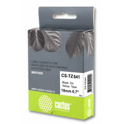  Картридж Cactus TZe-641 (CS-TZ641) черный ленточный для Brother 1010/1280/1280VP/2700VP 