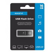  USB-флешка Maxvi (FD16GBUSB20C10MK) 16GB dark grey 
