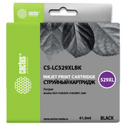  Картридж Cactus CS-LC529XLBK черный струйный (61мл) для Brother DCP-J100/J105/J200 