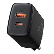  СЗУ BASEUS Compact Quick Charger USB+Type-C, 3A, 20W (черный) 
