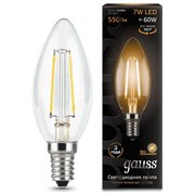  Лампочка Gauss 103801107 Filament Свеча E14 