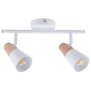  Светильник Hiper H079-2 Белый/натуральное дерево 