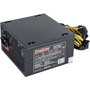  Блок питания Exegate EX221638RUS-S 500NPXE(+PFC), ATX, black, 12cm fan, 24p+4p, 6/8p PCI-E, 4xSATA,3xIDE, FDD + кабель 220V с защитой от выдергивания 