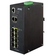  Коммутатор Planet IP30 Industrial (IGS-10080MFT) 8* 100/1000F SFP + 2*10/100/1000T Full Managed Ethernet Switch управляемый 