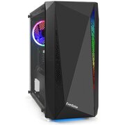  Корпус Exegate Mistery R2 EX294384RUS Minitower mATX, без БП, 2*USB+1*USB3.0, аудио, черный, 1 вент. 12см с RGB подсветкой 