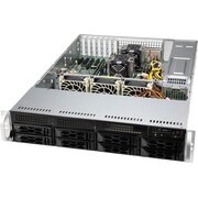  Корпус Supermicro CSE-LA25TQC-R609LP, 2U Dual and Single Intel and AMD CPUs, 7 low-profile expansion slot(s), 8 x 3.5" (tool-less) or 2.5" (screw) hot 
