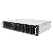  Корпус AIC XJ1-20246-02 2U 24x 2.5", hot-swap bays, hot-swap JBOD with dual SAS 12G expander controller, dual BMC, tool-less HDD tray, 550W 1+1 hot-sw 
