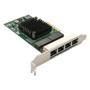  Сетевой адаптер ExeGate EXE-BCM5719 (EX293453RUS) PCI-E x4 v2.0/4xRJ45/10/100/1000Mbps/Chipset BCM5719 