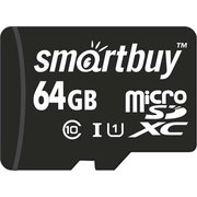  Карта памяти Smartbuy MicroSDXC 64GB Class10 UHS-1 