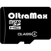  Карта памяти Oltramax MicroSDHC 4GB Class4 без адаптера SD 